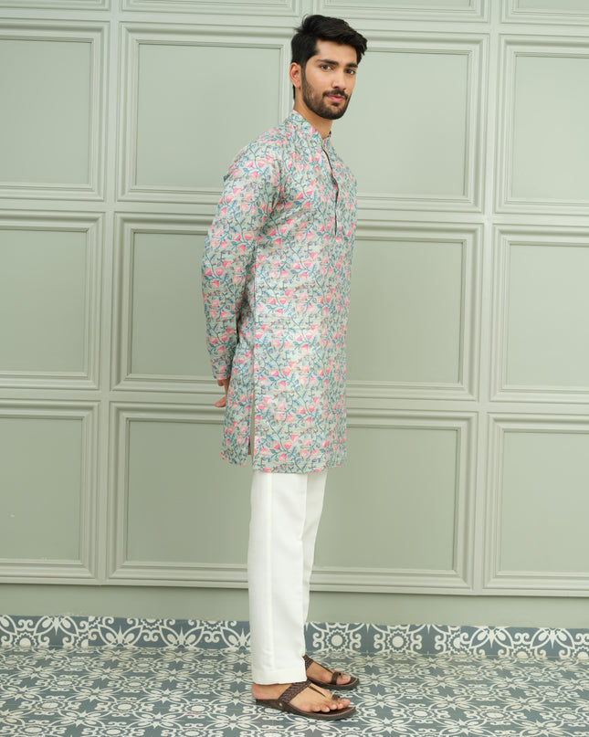 Gulbahar - Printed Kurta For Men
