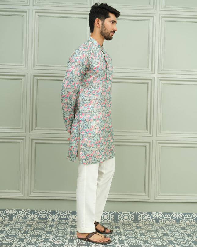 Gulbahar - Printed Kurta For Men