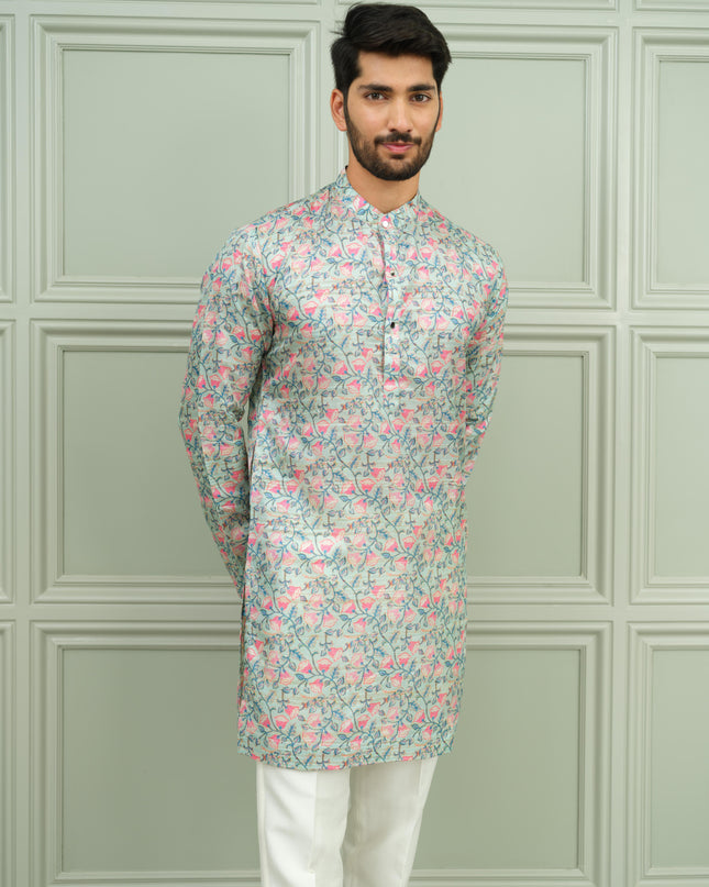 Gulbahar - Printed Kurta For Men