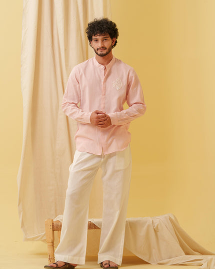Urban Virasat Shirt with Motif (Pink)