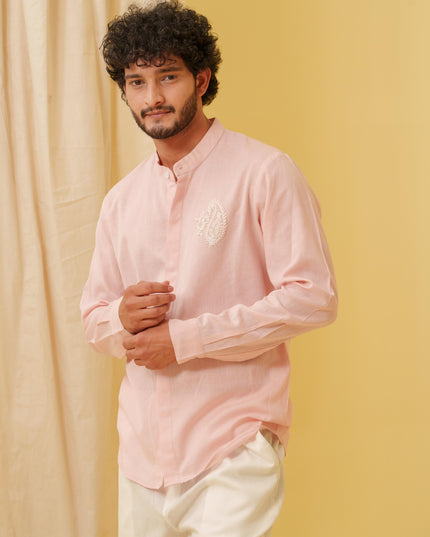 Urban Virasat Shirt with Motif (Pink)