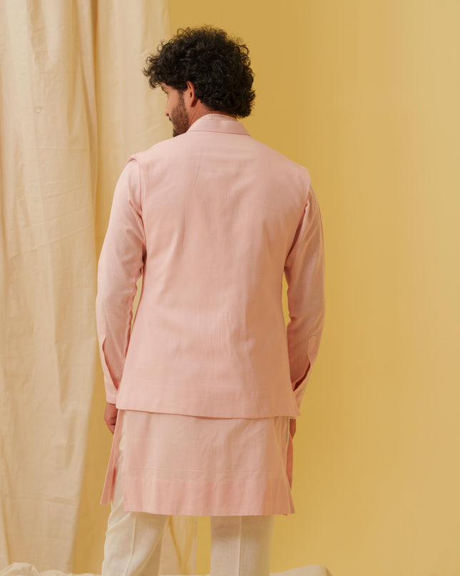 Desi Majesty - 3 Piece Kurta Set (Pink)