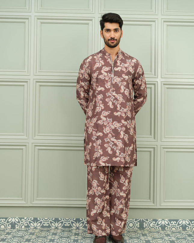 Kesar Kasturi - Printed Kurta For Men
