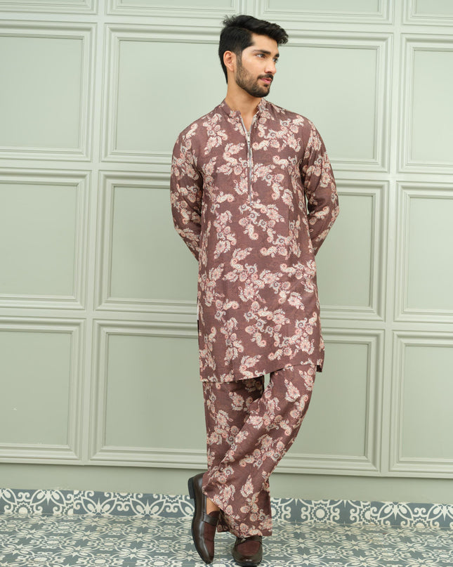 Kesar Kasturi - Printed Kurta For Men