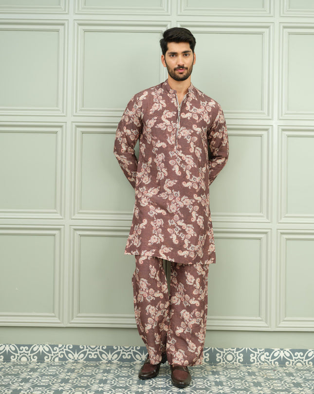 Kesar Kasturi - Printed Kurta For Men