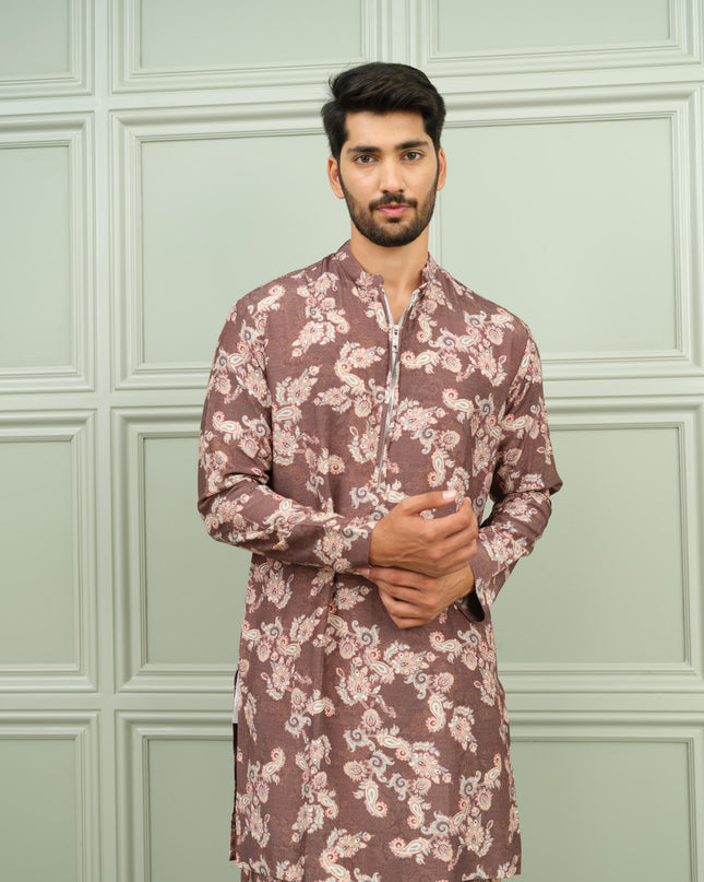 Kesar Kasturi - Printed Kurta For Men
