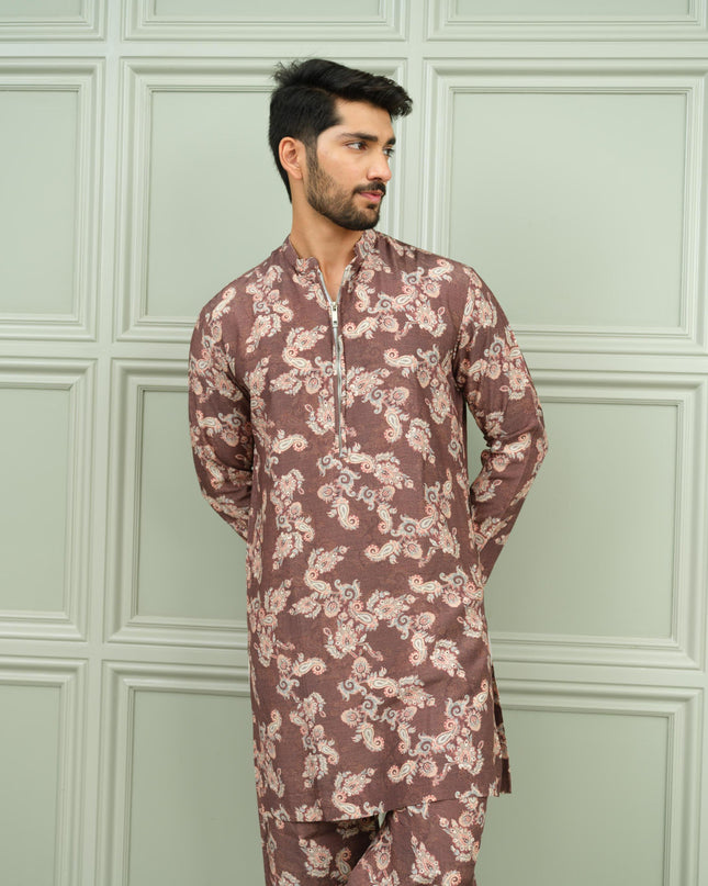 Kesar Kasturi - Printed Kurta For Men