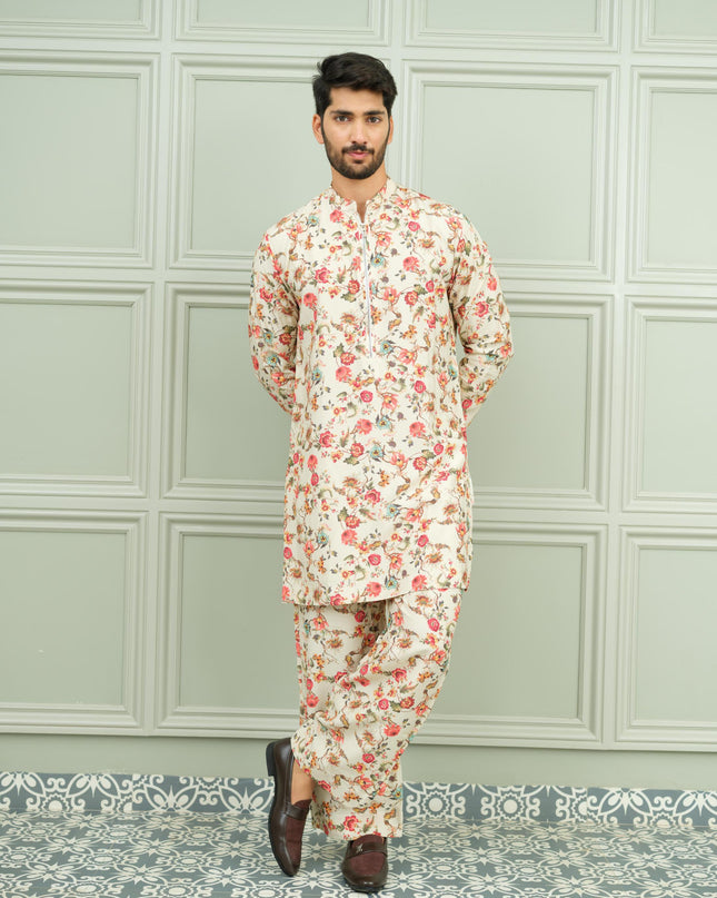 Lal Bagh - Printed Kurta for Men