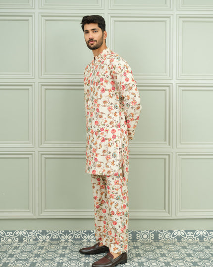 Lal Bagh - Printed Kurta for Men