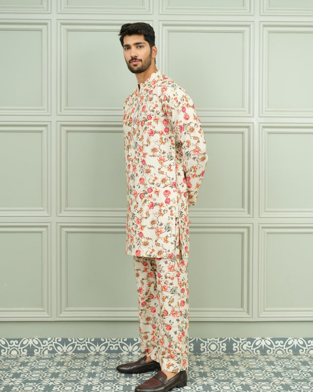 Lal Bagh - Printed Kurta for Men