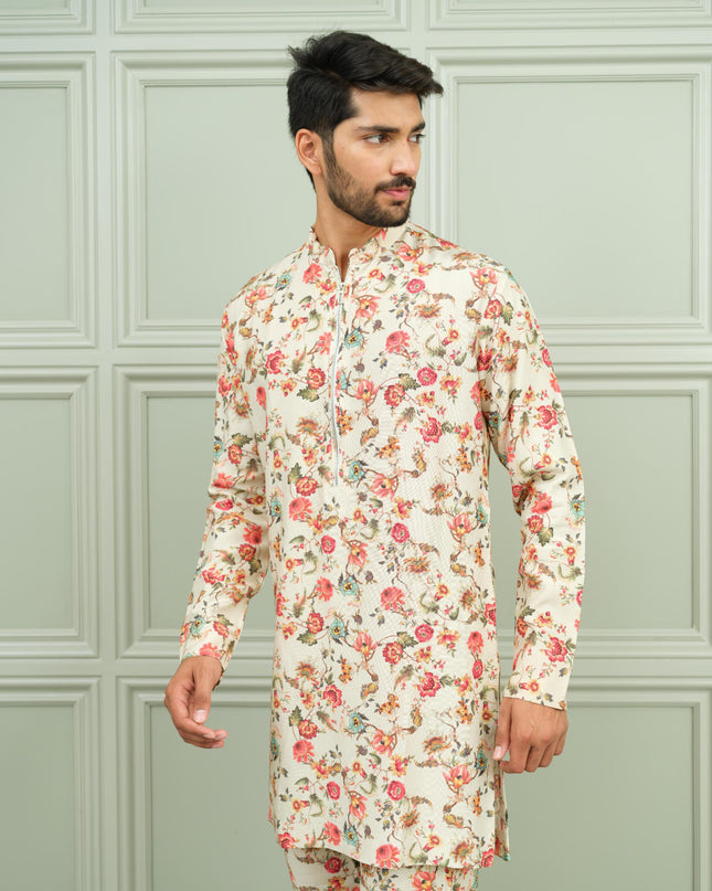 Lal Bagh - Printed Kurta for Men