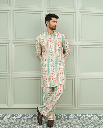 Desi Drip - Printed Kurta For Men
