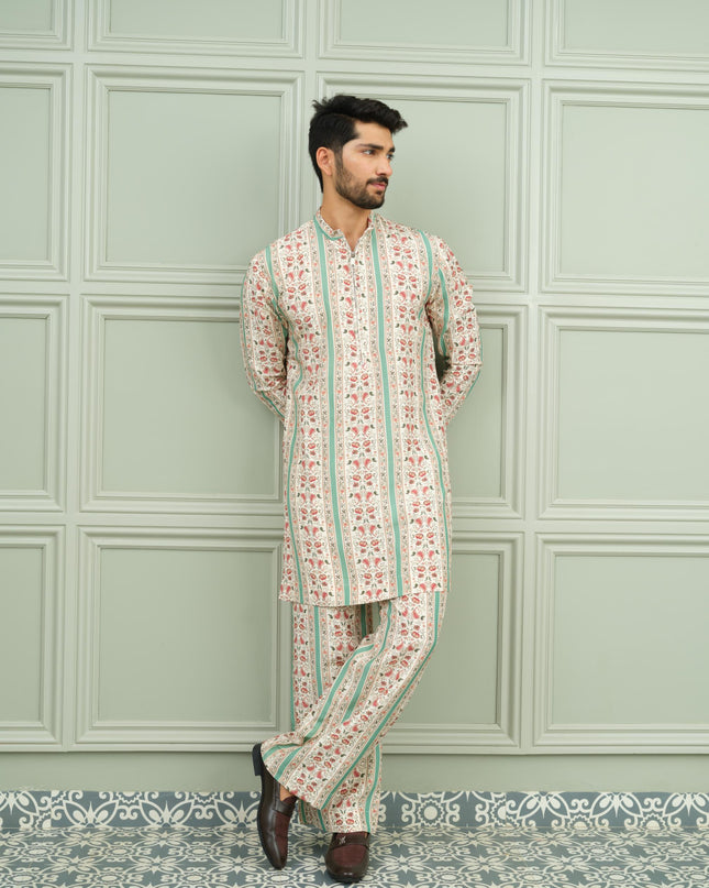 Desi Drip - Printed Kurta For Men