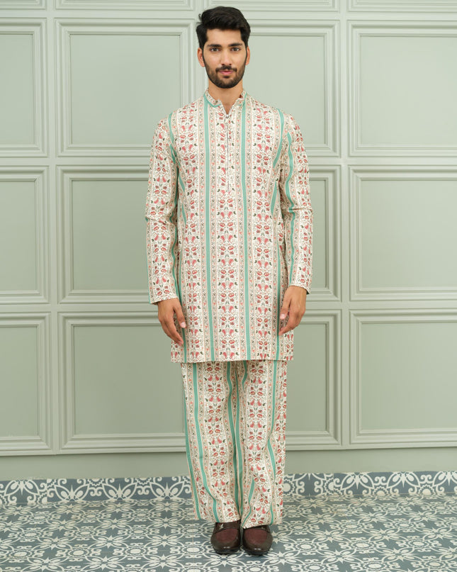 Desi Drip - Printed Kurta For Men