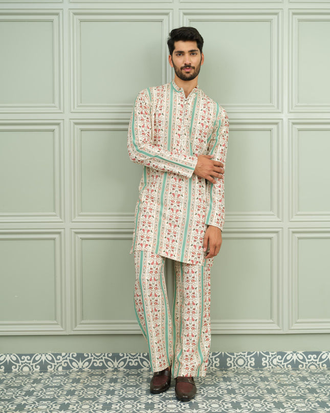 Desi Drip - Printed Kurta For Men