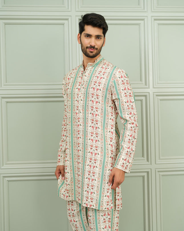 Desi Drip - Printed Kurta For Men