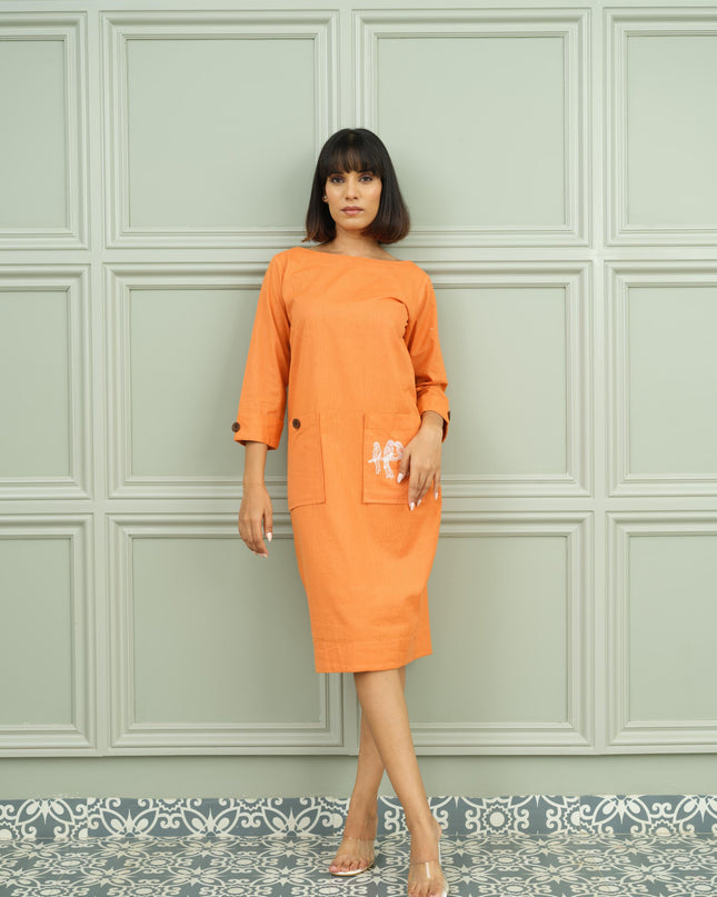 Tangerine Tashan - Women knee Length Dress
