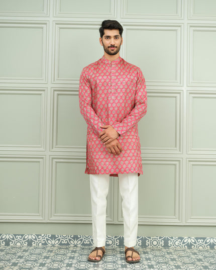 Lal Pataka - Printed Kurta For Men