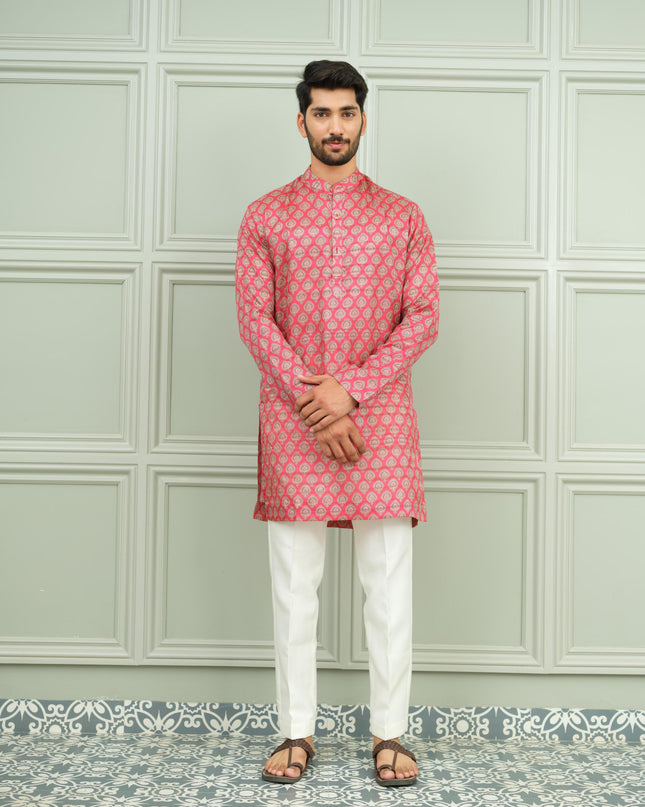 Lal Pataka - Printed Kurta For Men