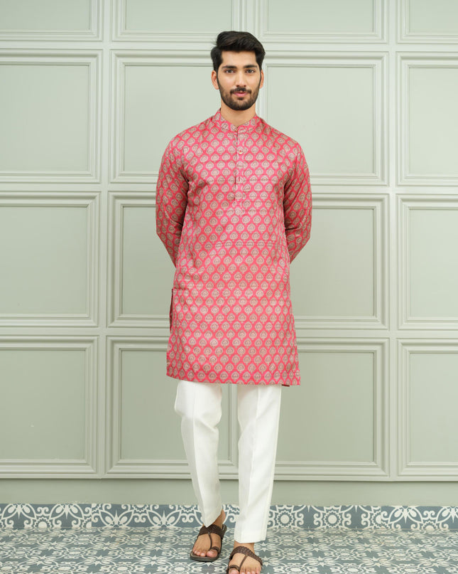 Lal Pataka - Printed Kurta For Men