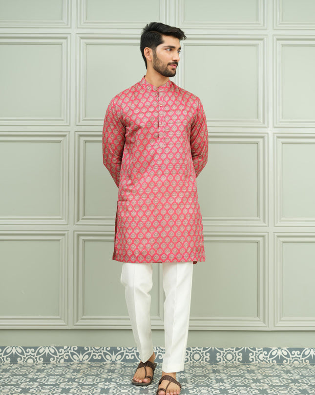 Lal Pataka - Printed Kurta For Men