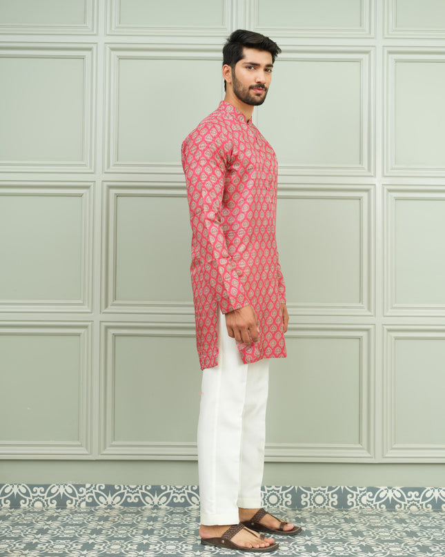 Lal Pataka - Printed Kurta For Men