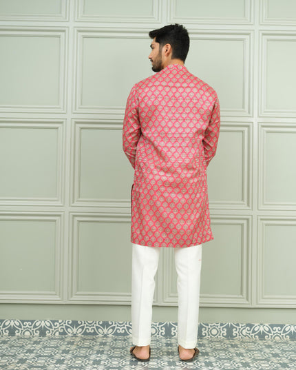 Lal Pataka - Printed Kurta For Men