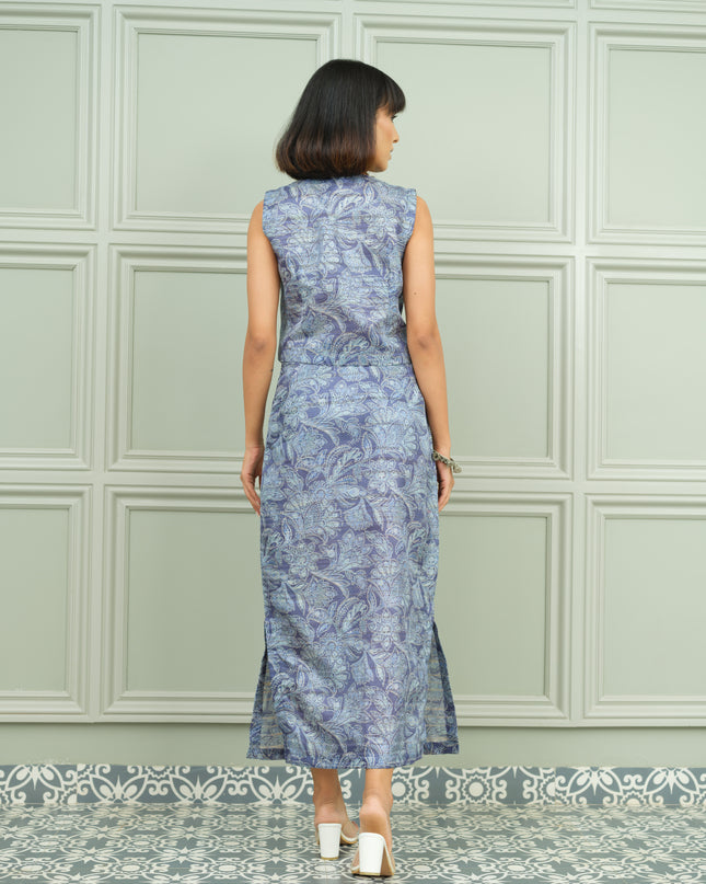 Neelam Adaa - Blue Co-ord Skirt Set