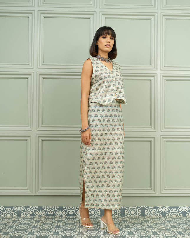 Nazakat Noor- Co-ord Skirt Set