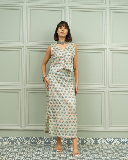 Nazakat Noor- Co-ord Skirt Set