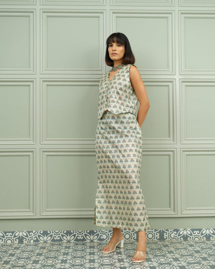 Nazakat Noor- Co-ord Skirt Set