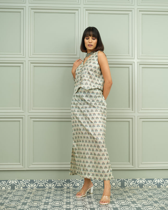 Nazakat Noor- Co-ord Skirt Set