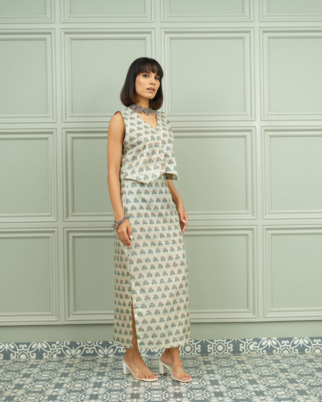 Nazakat Noor- Co-ord Skirt Set