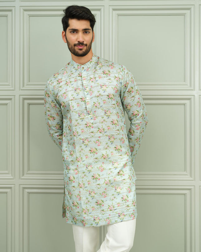 Mehfil - Printed Kurta For Men