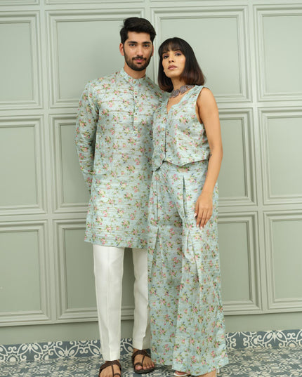 Mehfil & Gulmohar Glow - Couple Coordination