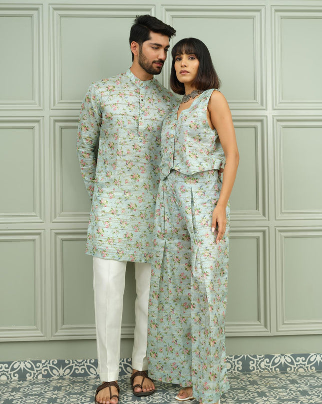 Mehfil & Gulmohar Glow - Couple Coordination