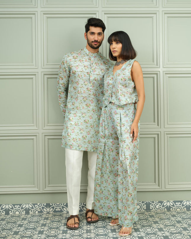 Mehfil & Gulmohar Glow - Couple Coordination