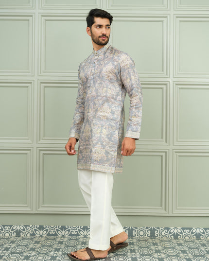 Shahkaar - Printed Kurta For Men
