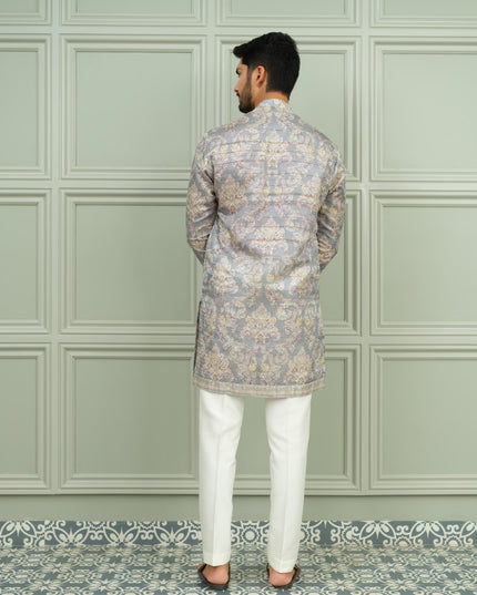 Shahkaar - Printed Kurta For Men