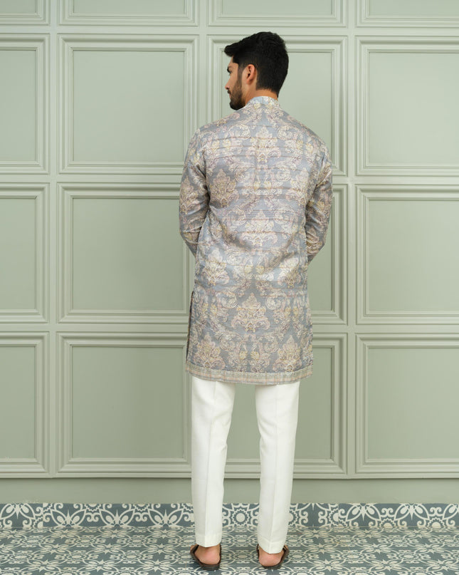 Shahkaar - Printed Kurta For Men