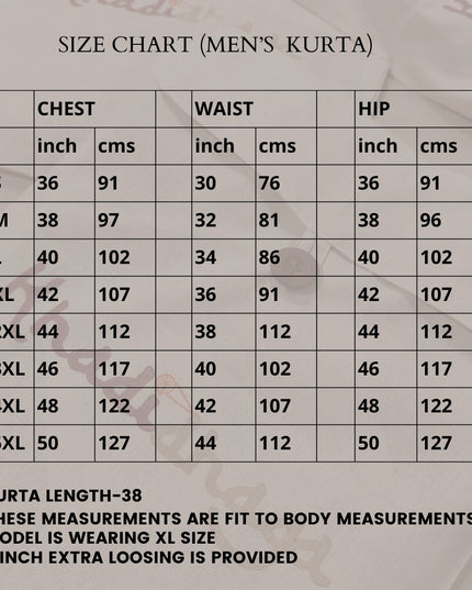 Desi Bloom - Printed Kurta For Men