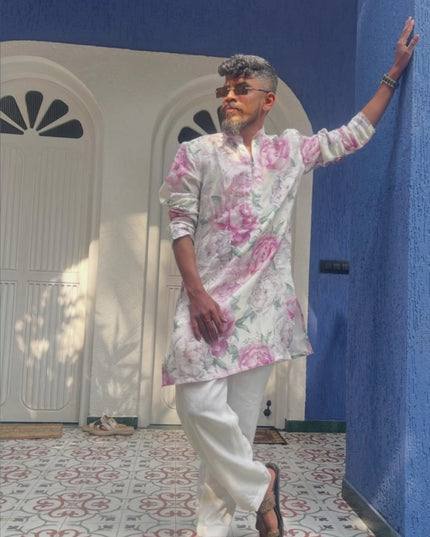 Raees Vibes - Men's Floral Kurta | Khadidhaga