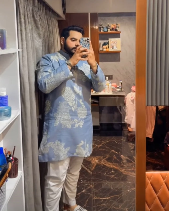 Desi Munda Kurta for Men - Premium Khadi-Linen Kurta with Zipper | Khadidhaga