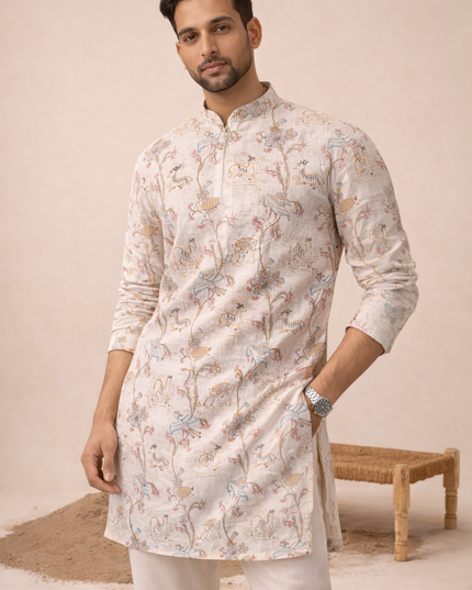 Desi Safari - Premium Khadi Linen Kurta for Men