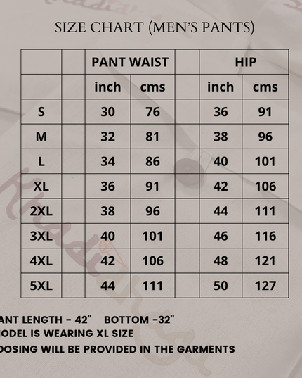 Men's Wide Bottom Pant