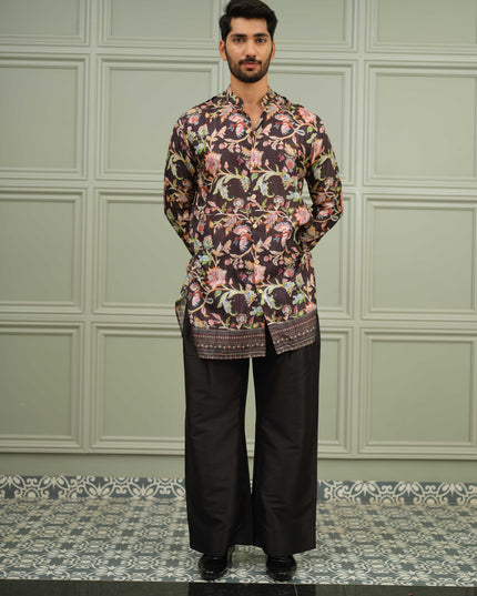 Nawaabi Twist- Printed Kurta For Men