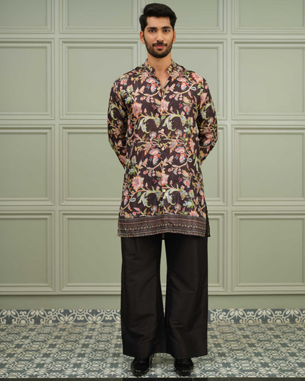 Nawaabi Twist- Printed Kurta For Men