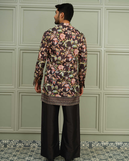 Nawaabi Twist- Printed Kurta For Men