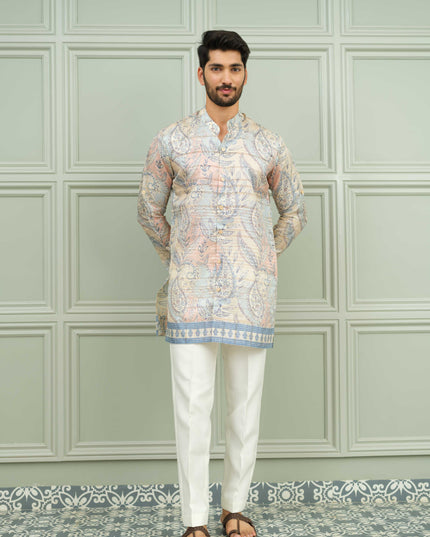 Raja Babu - Printed Kurta For Men
