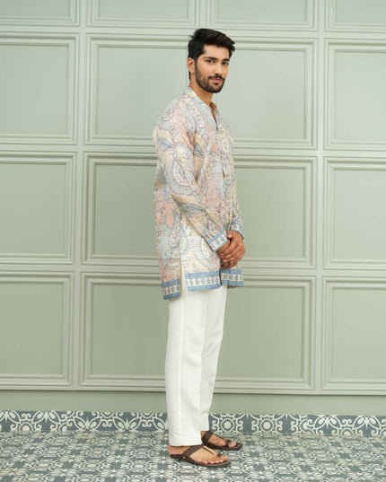Raja Babu - Printed Kurta For Men